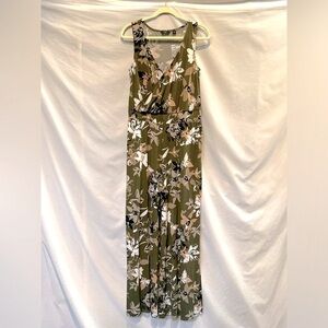 G by Giuliana Palazzo Pants Jumpsuit with Sleeveless Criss-Cross Top